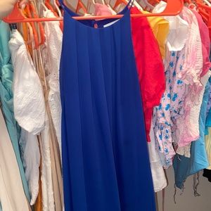 Blue mini dress